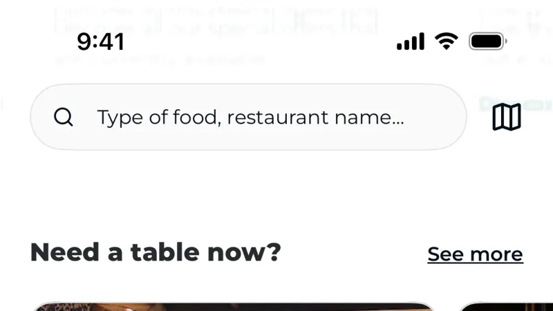 Card — TheFork, Food & Drink UI