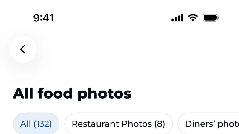 Gallery — TheFork, Food & Drink UI