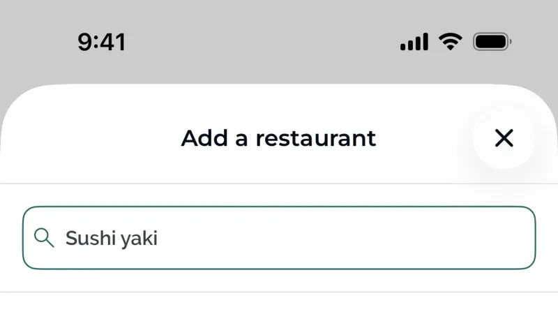 Location & Address — TheFork, Food & Drink UI