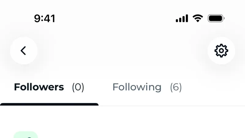 Followers & Following — TheFork, Food & Drink UI