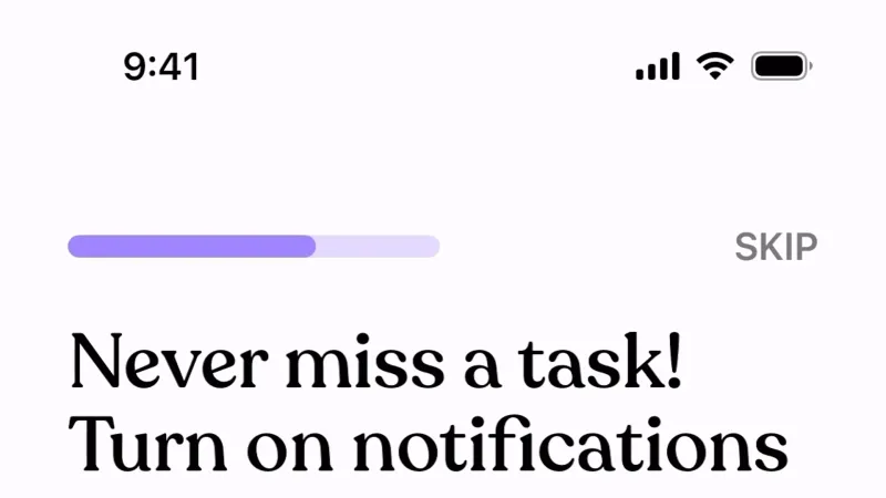 Permission — Tiimo, Productivity UI