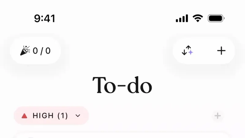 Toolbar — Tiimo, Productivity UI