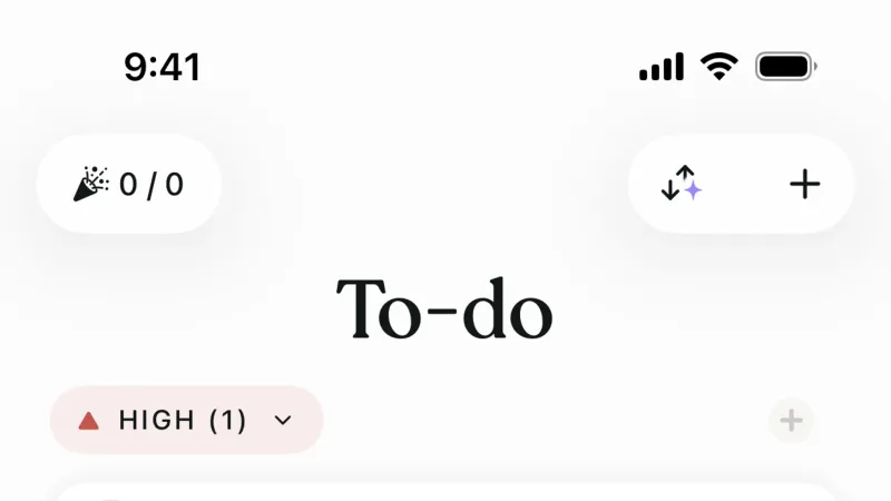 Reorder — Tiimo, Productivity UI