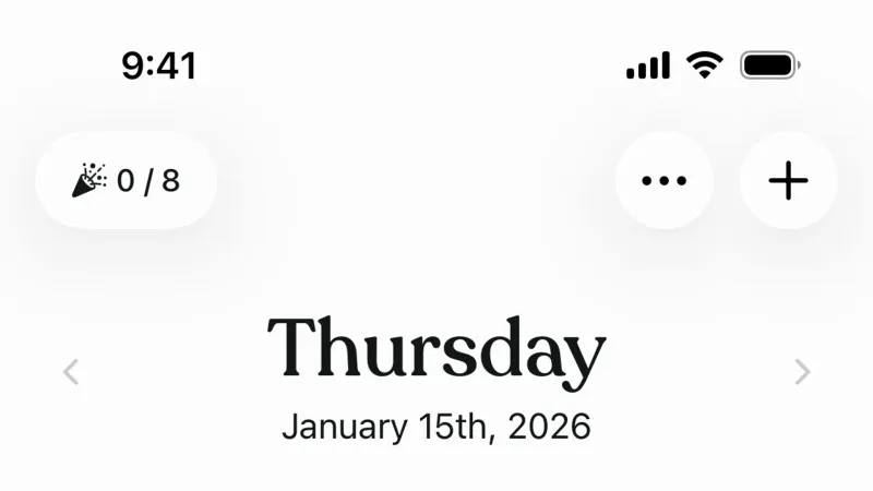 Goal & Task — Tiimo, Productivity UI