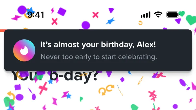 Acknowledgement & Success — Tinder, Social UI
