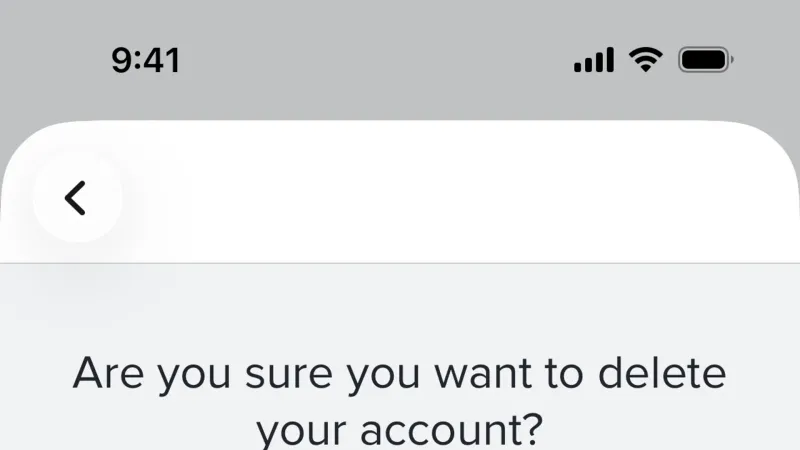 Delete & Deactivate Account — Tinder, Social UI