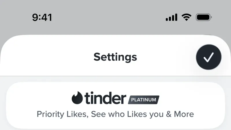 Settings & Preferences — Tinder, Social UI