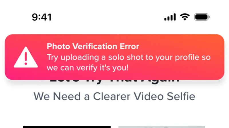 Error — Tinder, Social UI