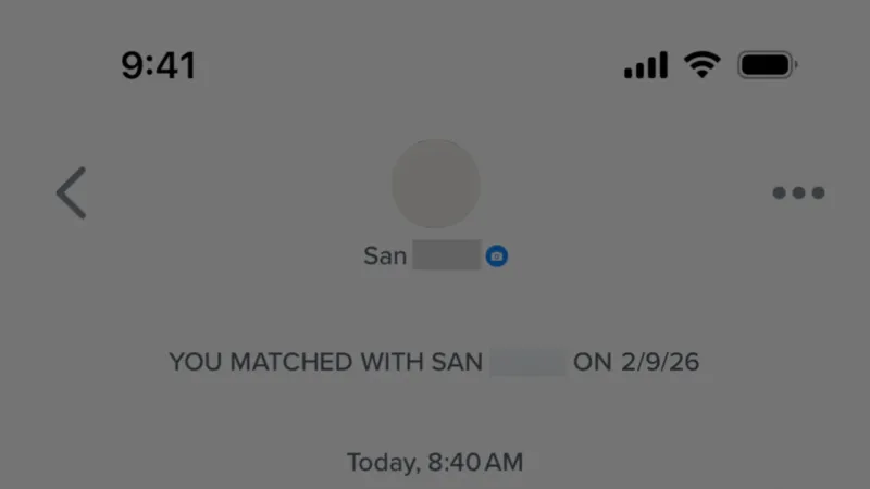 Action Option — Tinder, Social UI