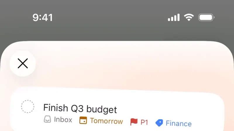 Permission — Todoist, Productivity UI