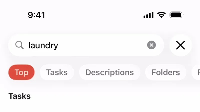 Search Bar — Todoist, Productivity UI