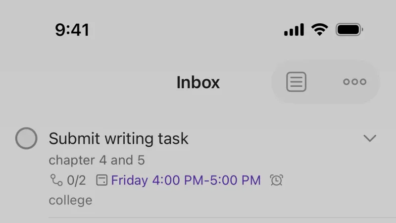 Reorder — Todoist, Productivity UI