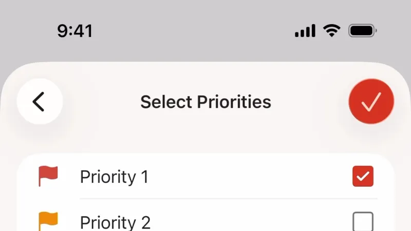 Filter & Sort — Todoist, Productivity UI