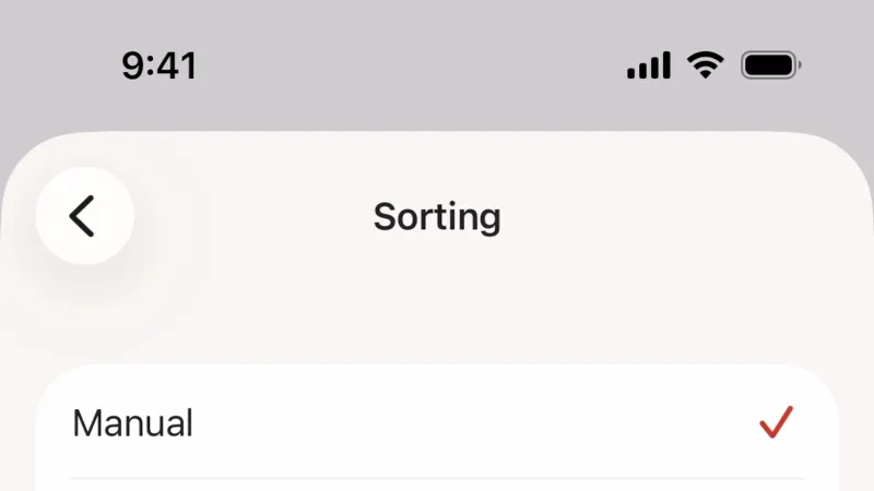 Filter & Sort — Todoist, Productivity UI