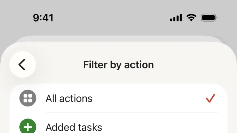 Filter & Sort — Todoist, Productivity UI