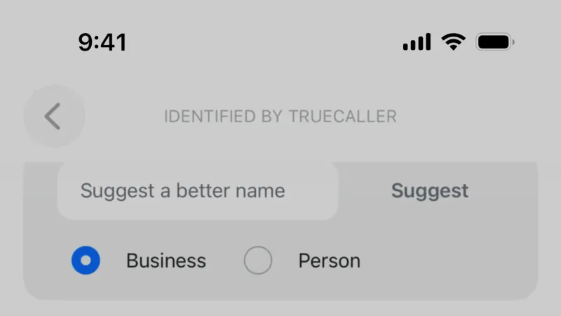 Feedback — Truecaller, Communication UI
