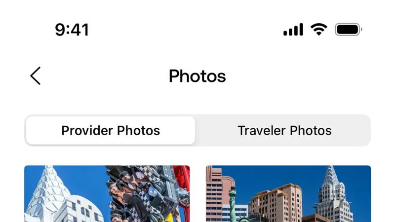 Gallery — Viator, Travel UI