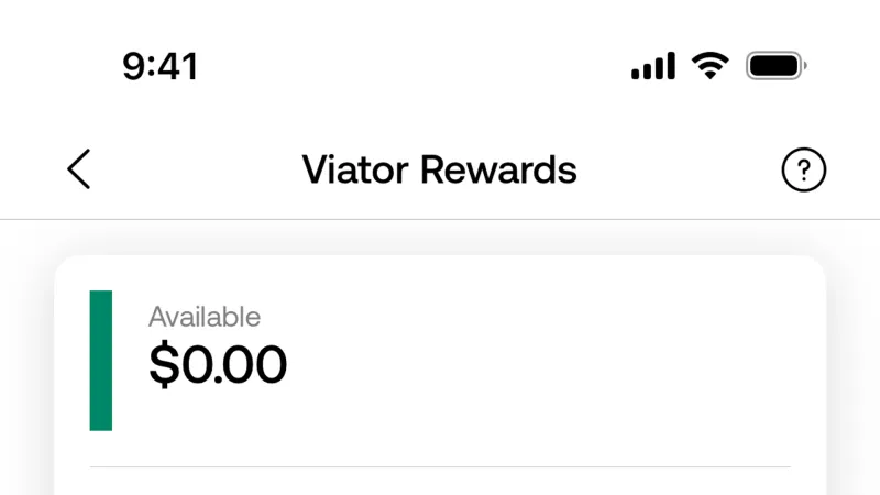 Wallet & Balance — Viator, Travel UI