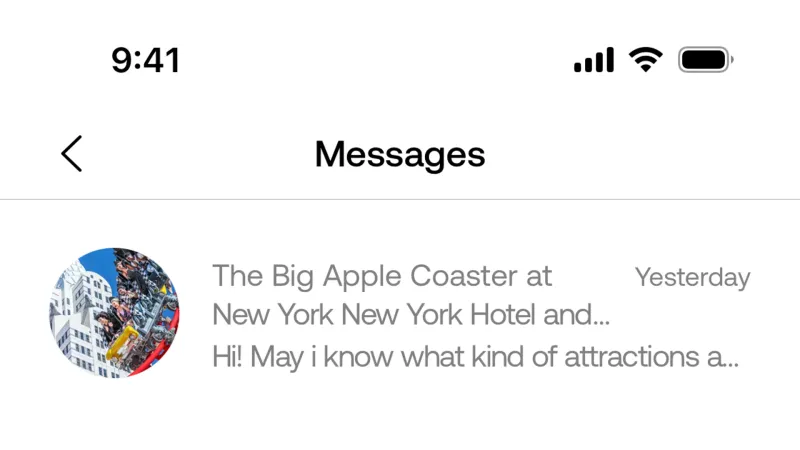 Emails & Messages — Viator, Travel UI