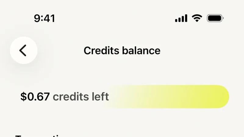 Wallet & Balance — VibeCode, Developer Tools UI