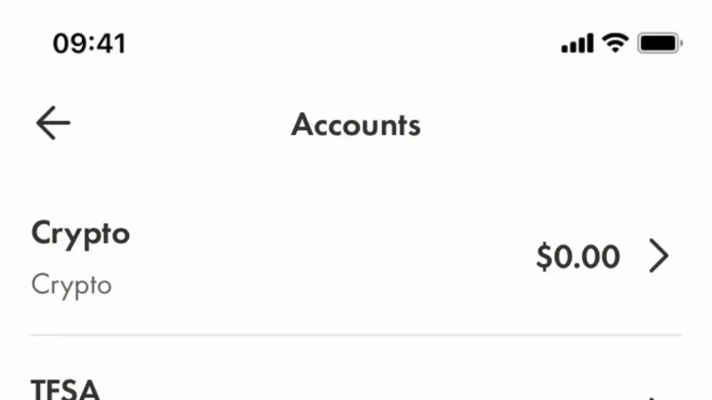 Wallet & Balance — Wealthsimple, Fintech UI