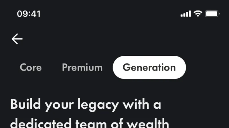 Tab — Wealthsimple, Fintech UI
