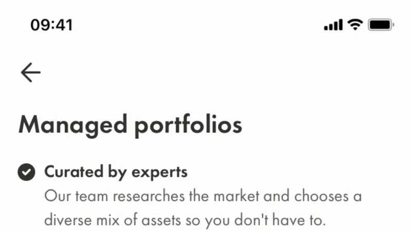 Feature Info — Wealthsimple, Fintech UI