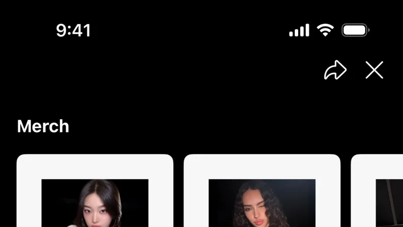 Shop & Storefront — Weverse, Social UI