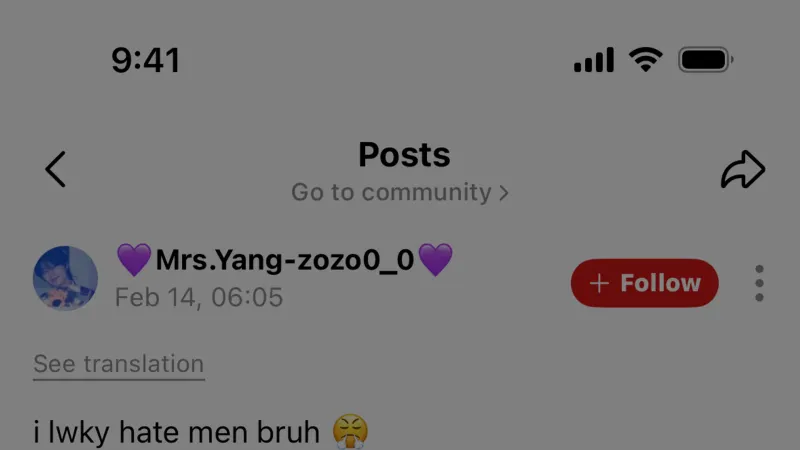 Flag & Report — Weverse, Social UI