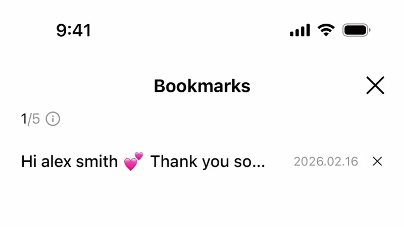 Bookmarks & Collections — Weverse, Social UI