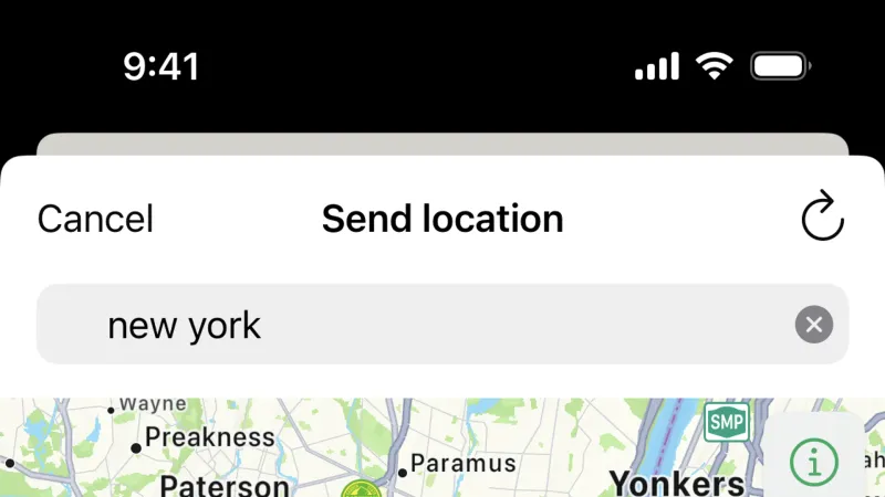 Location & Address — WhatsApp, Communication UI