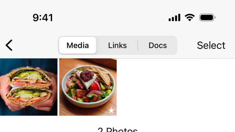 Gallery — WhatsApp, Communication UI