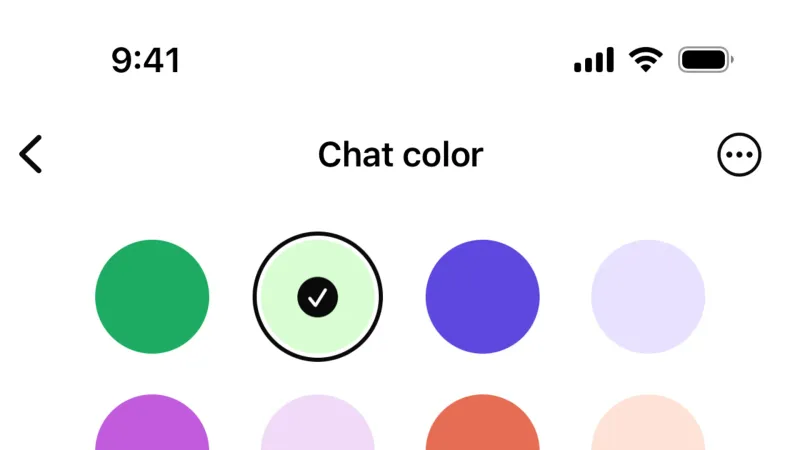 Tile — WhatsApp, Communication UI