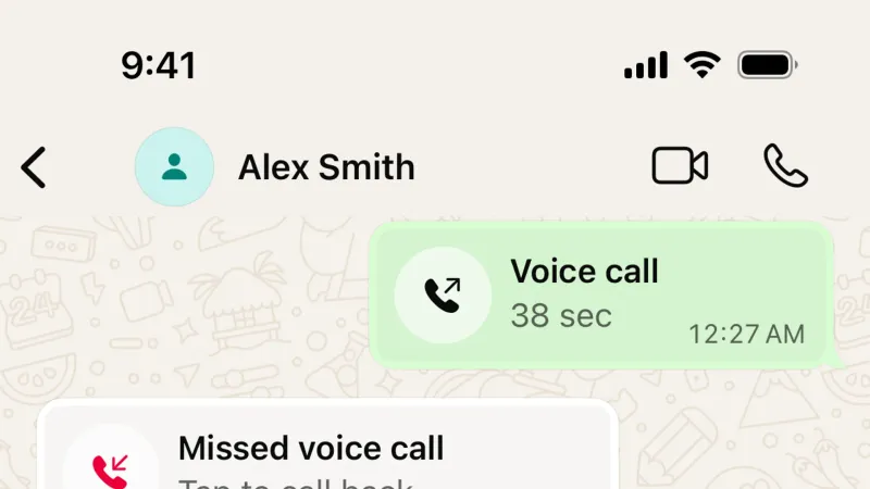 Action Option — WhatsApp, Communication UI