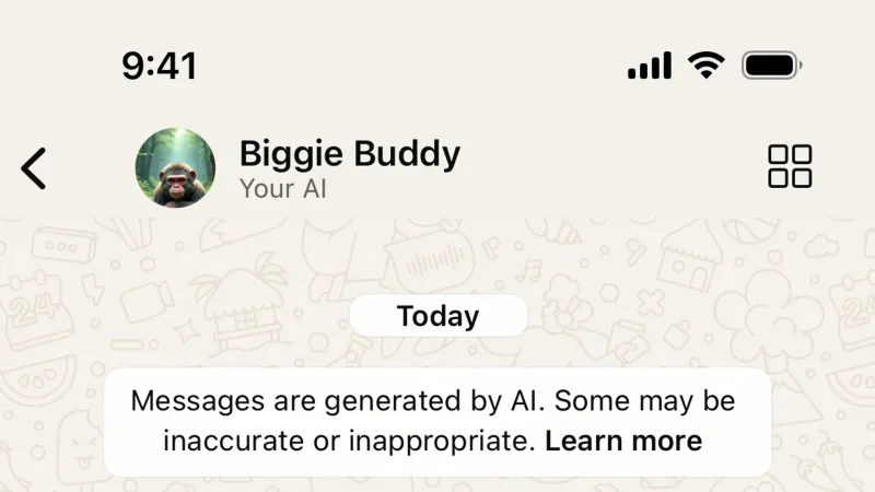 Chat Bot — WhatsApp, Communication UI