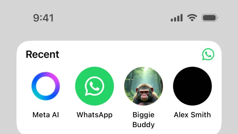 Widgets — WhatsApp, Communication UI