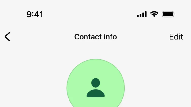 User / Group Profile — WhatsApp, Communication UI
