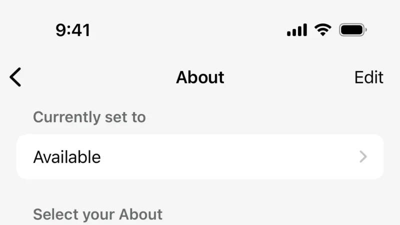 Set — WhatsApp, Communication UI