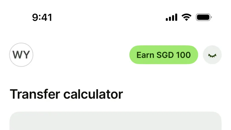 Other Action — Wise, Fintech UI