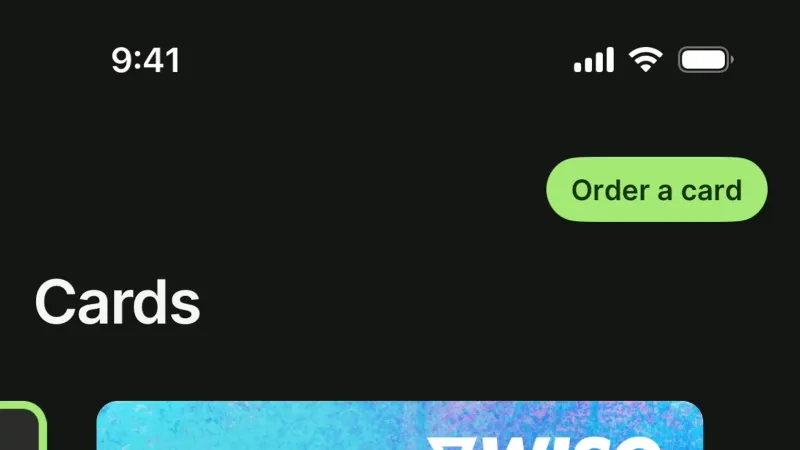 Dark Mode — Wise, Fintech UI