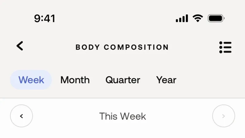 Charts — Withings Health Mate, Health UI