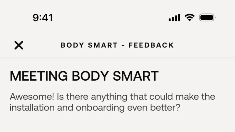 Feedback — Withings Health Mate, Health UI