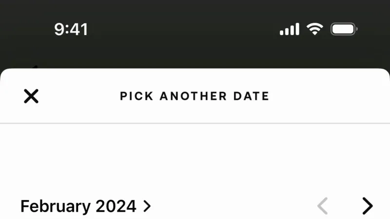 Date Picker — Withings Health Mate, Health UI