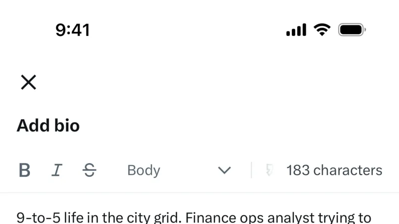 Text Field — X, Social UI