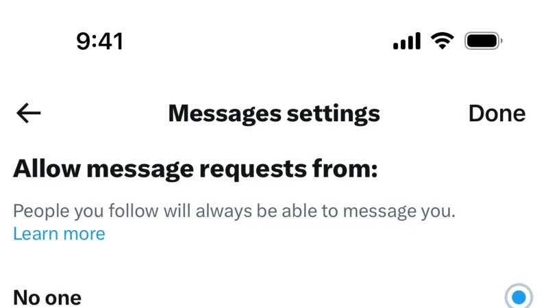 Radio Button — X, Social UI
