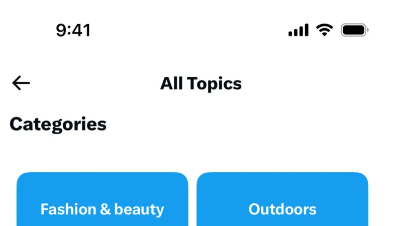 Account Setup — X, Social UI
