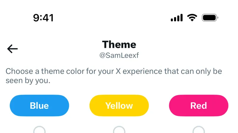Color Picker — X, Social UI