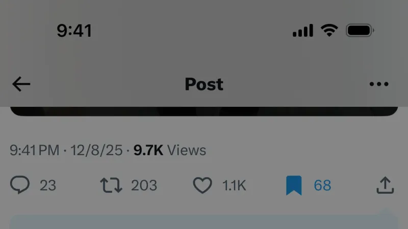 Save — X, Social UI
