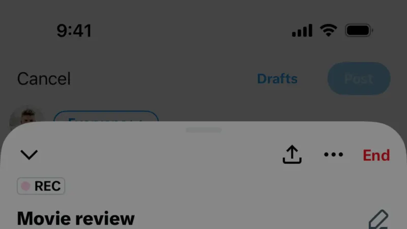 Action Option — X, Social UI