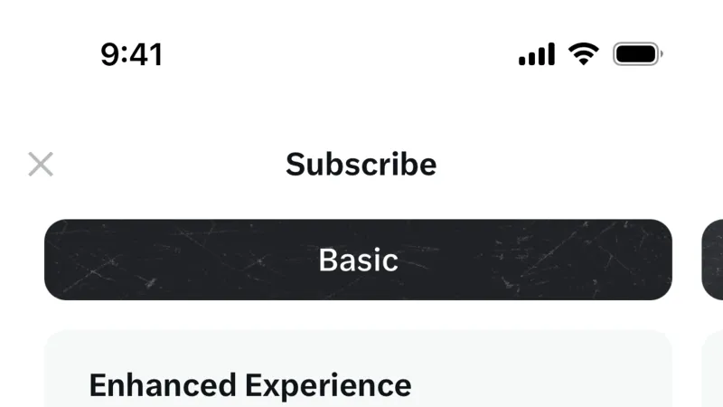 Subscription & Paywall — X, Social UI
